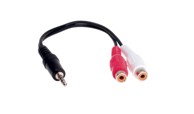 Audio kabel jack 3,5 mm utikač / 2x RCA (cinch) utičnica, 20 cm