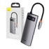BASEUS Hub adapter 5u1 Metal Gleam Series, USB-C na 3x USB 3.0 + HDMI + USB-C PD