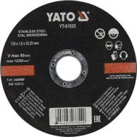 YATO Štitnik met.inox 125 x 1.0 x 22