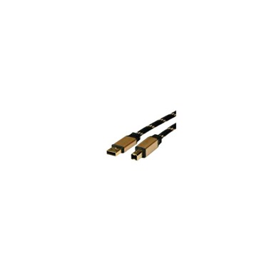 ROLINE Kabel GOLD USB2.0 TIP A/B M/M, 3m