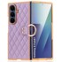 OVERBOARD Kožna futrola s prstenom za Samsung Galaxy Z Fold7, ljubičasta