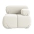 MAKAMII Bijela baršunasti modularna sjedeća garnitura (s desnim kutom) Lokua, 96x95x70,05 cm