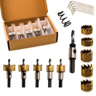 ROSFIX Set krunskih svrdala HSS, 16–30 mm, 5 kom