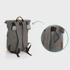 FILLIKID Torba/ruksak za pelene ROLLTOP BERLIN, siva