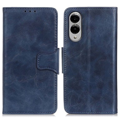 Preklopna futrola za Samsung Galaxy S25 Edge, koža, plava