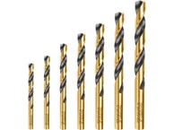 TOTAL Set svrdla za metal TACSD0075 7 kom HSS, siva