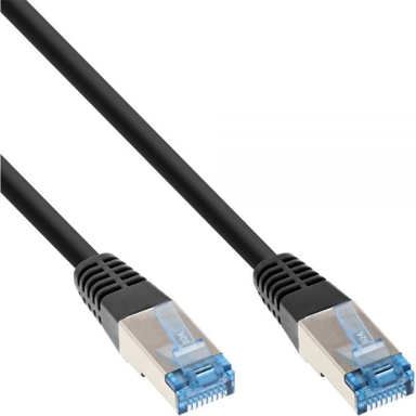 INLINE Mrežni kabel 72855S Cat6a S/FTP, 0,5 m, crni