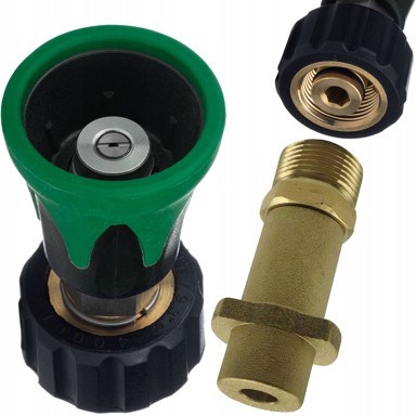 ROSFIX Set priključaka za visokotlačne perače, mini lance 25° + adapter, kompatibilan s Kärcher HD/HDS/K serijom, M22, 250 bar