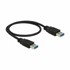 DELOCK USB 3.0 kabel AA 0,5 m, crna