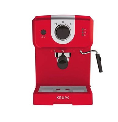 KRUPS Aparat za espresso kavu XP320530, 1025 W, 15 bara, 1,5 l, crveni