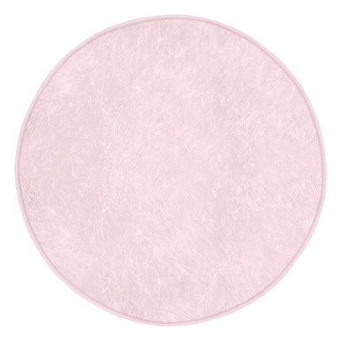 MILA HOME Svijetlo ružičasti periv/pogodan za robotski usisavač okrugli tepih ø 120 cm Comfort 