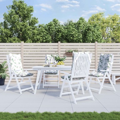 Jastuci za visoku stolicu 4 kom uzorak lišća od tkanine Oxford