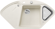 BLANCO Sudoper DELTA II-F InFino SILGRANIT 18/10, s dalj.upr. - nježno bijeli