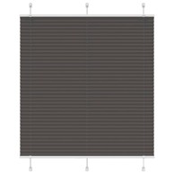 Plisirana roleta crna 115x150 cm širina tkanine 114,4 cm