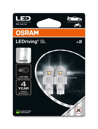 OSRAM LEDriving LED žarulje SL W16W, 6000K, hladno bijela