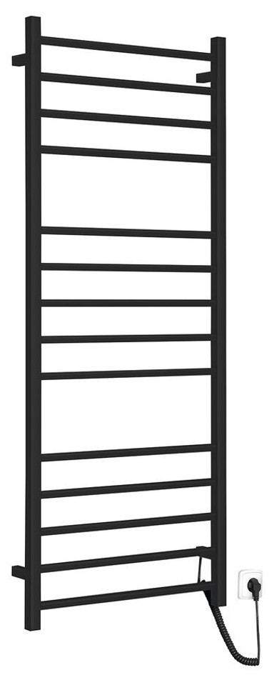 SAPHO Električni sušač ručnika ESKINADO, 600 x 1500 mm, 130 W, crni mat