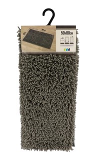 TENDANCE Kupaonski tepih mikrofibra 50X80 cm sivi