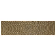 Tepih, dimenzije 80 × 300 cm, juta, prirodna i crna