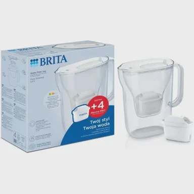 BRITA Filter bokal Style Essential s filtrima Maxtra Pro Pure Performance +4, bijeli