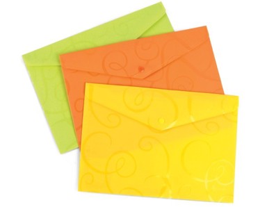 Mapa s gumbom A4 PP Barocco rasprodaja narančasta