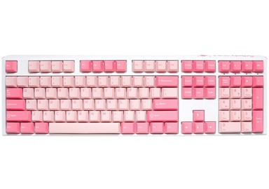 DUCKY Tipkovnica One 3 Gossamer Pink Gaming USB američka ružičasta, bijela