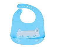 IKONKA Silikonski drool za hranjenje djece, plava