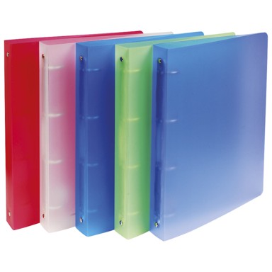 EXACOMPTA Uložna mapa 4 ringa fi 30 mm A4 PP Chromaline 51369E sortirano prozirna