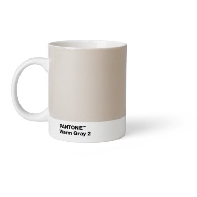 PANTONE Siva keramička šalica 375 ml Warm Gray 2 