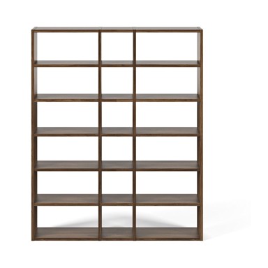 TEMAHOME Tamnosmeđa polica za knjige Pombal, visina 224 cm