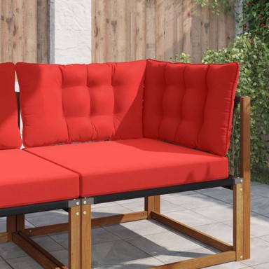 Jastuk za vanjsku sofu set 3 kom, 80 x 80 cm, crveni