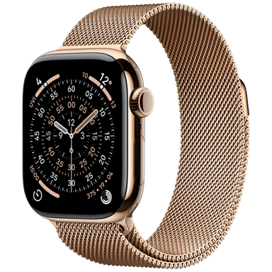 APPLE Watch Series 11 5G, 42mm, zlatna, zlatna Milanaise narukvica, S/M
