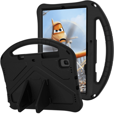 NIKCORP Silikonska zaštitna maska za iPad Mini 6 (2021) s ugrađenim postoljem otporna na udarce i ogrebotine, crna