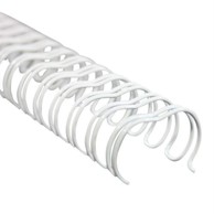 KLIPKO Žičane spirale, 11 mm, bijele