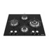 ISEASY Staklena plinska ploča MGBG-654A, 64 cm, 4 plamenika