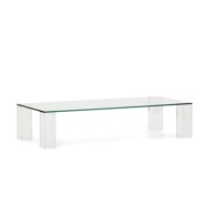 KAVE HOME Stolić za kavu Adularia 60x140 cm stakleni