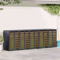 Skladištenje kanti za 3 kante Antracit 340 x 77.5 x 115.5 cm