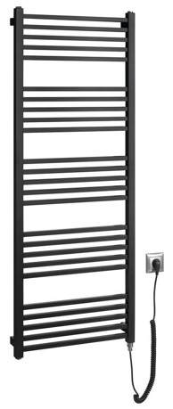 SAPHO Električni radijator METRO-E, 500 x 1340 mm, 500 W, crni mat