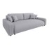 ROPEZ Svijetlo siva sklopiva/s prostorom za odlaganje sofa od samta 234 cm Sara, 234x122x78 cm