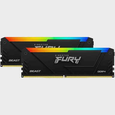 KINGSTON RAM memorija KF432C16BB12AK2/32 FURY Beast RGB, 32GB (2x16GB), DDR4 3200MHz, CL16, DIMM, RGB, crna