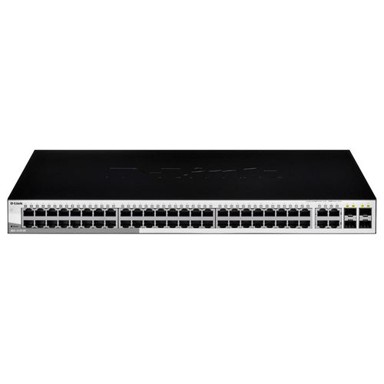 D-LINK Switch DGS-1210-52, pametni gigabitni, 48x 10/100/1000Base-T, 4x SFP, VLAN, QoS, rackmount
