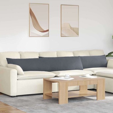 Jastučići za sofu 2 kom 200 x 40 cm, kordura tekstil, tamno sivi