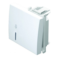 Tipka TM12, 2 mjesta, PW bijela, s indikatorom zvono