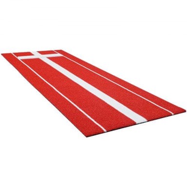 VEVOR Mekana podloga za bacanje softbola, 305 x 92 cm, crvena