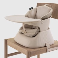 HANNIE Prijenosna sklopiva hranilica i booster, pješčano bijela