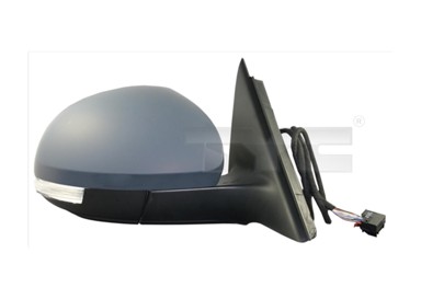 TYC Retrovizor Škoda Yeti 09-13, lijevi, električni, grijani, žmigavac