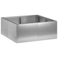 Rubnjak za gredice 4 kom 100 x 100 x 40 cm pocinčani čelik