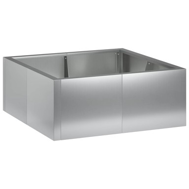 Rubnjak za gredice 4 kom 100 x 100 x 40 cm pocinčani čelik