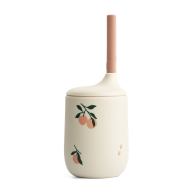 LIEWOOD Čaša sa slamkom Peach 230 ml, ružičasta
