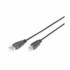 DIGITUS USB kabel A-B 1,8 m dvostruko zaštićeni, crni