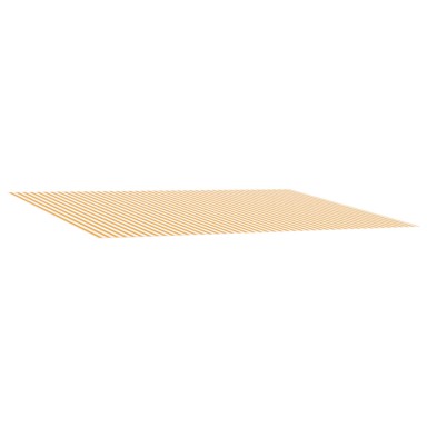 Zamjensko platno za tendu Žuta i 600x350 cm, poliester, bijela